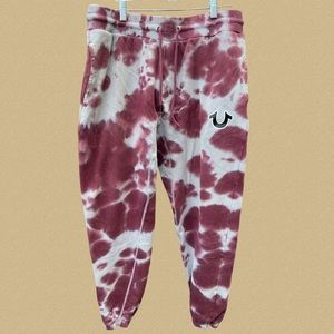 TRUE RELIGION MENS TIE DYE JOGGERS